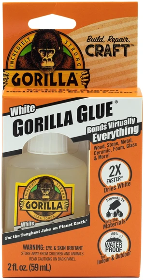 Gorilla Glue Dries White 2oz Gorilla Glue Dries White 2oz
