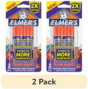 Elmer's Extra Strength School Glue Sticks, Washable, 6g, 2 Count Elmer's Extra Strength School Glue Sticks, Washable, 6g, 2 Count