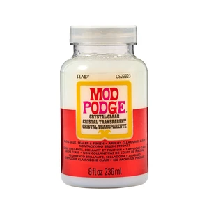 Mod Podge Crystal Clear Glue, Sealer & Finish, Gloss, 8 fl oz Mod Podge Crystal Clear Glue, Sealer & Finish, Gloss, 8 fl oz