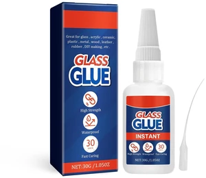 Alvantor Glass Repair Glue, Clear Super Glue for Fast Bonding, Waterproof Adhesive for Acrylic, Mirror, Ceramic, 1.05oz Alvantor Glass Repair Glue, Clear Super Glue for Fast Bonding, Waterproof Adhesive for Acrylic, Mirror, Ceramic, 1.05oz