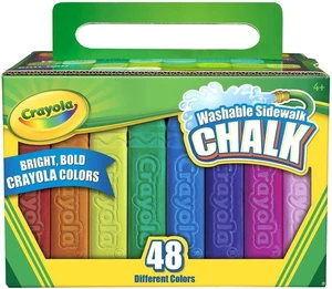 Crayola Washable Sidewalk Chalk, Assorted Colors, 48 Count Crayola Washable Sidewalk Chalk, Assorted Colors, 48 Count