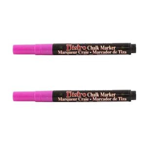 Marvy Uchida Fine Point Chalk Markers, Hot Pink, 2/Pack Marvy Uchida Fine Point Chalk Markers, Hot Pink, 2/Pack
