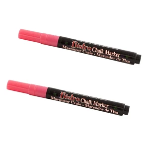 Marvy Uchida Fine Point Chalk Markers, Coral Pink, 2-Pack Marvy Uchida Fine Point Chalk Markers, Coral Pink, 2-Pack