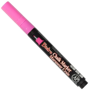 Marvy Uchida Extra Fine Point Chalk Marker, Hot Pink, 1/Pack Marvy Uchida Extra Fine Point Chalk Marker, Hot Pink, 1/Pack