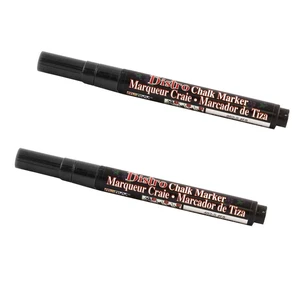 Marvy Uchida Fine Point Chalk Markers, Black, 2/Pack Marvy Uchida Fine Point Chalk Markers, Black, 2/Pack