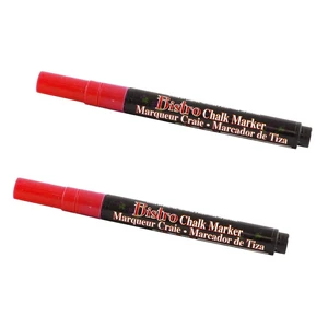 Marvy Uchida Fine Point Chalk Markers - Red, 2-Pack Marvy Uchida Fine Point Chalk Markers - Red, 2-Pack