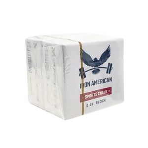 IRON AMERICAN Gym Chalk 2oz - Premium Sports Chalk for Grip and Performance IRON AMERICAN Gym Chalk 2oz - Premium Sports Chalk for Grip and Performance