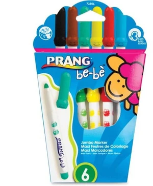 Prang DIX73106 Be-Be Jumbo Markers, 6 Count Prang DIX73106 Be-Be Jumbo Markers, 6 Count