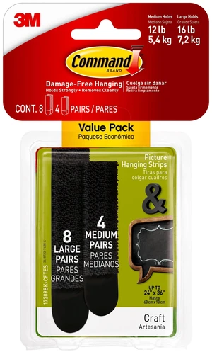 Command Medium & Large Picture Hanging Strips, 12 Pieces, 2 Pack Command Medium & Large Picture Hanging Strips, 12 Pieces, 2 Pack
