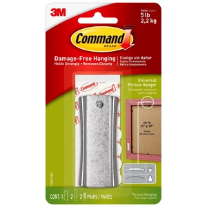 3M Command Sawtooth Sticky Nail Hanger, Removable, 2 Pack 3M Command Sawtooth Sticky Nail Hanger, Removable, 2 Pack