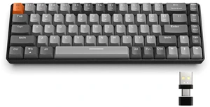 RK68 Compact 68 Keys Wireless Mechanical Gaming Keyboard | Bluetooth 5.0/2.4GHz with Dual Mode,2-in-1 Receiver,Hot Swappable Keyboard,Linear Red Switch for PC/Mac/Win/Xbox/Smartphone RK68 Compact 68 Keys Wireless Mechanical Gaming Keyboard | Bluetooth 5.0/2.4GHz with Dual Mode,2-in-1 Receiver,Hot Swappable Keyboard,Linear Red Switch for PC/Mac/Win/Xbox/Smartphone