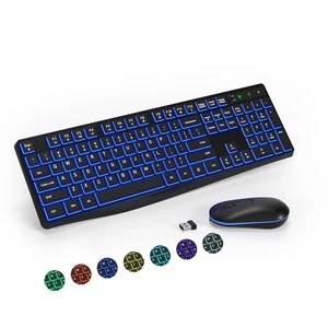 Wireless Keyboard and Mouse Combo, 2.4G Full-Sized Ergonomic Keyboard Mouse, 3 DPI Adjustable Cordless USB Keyboard and Mouse, Quiet Click for Computer/Laptop/Windows/Mac (RGB Rainbow, 1 Pack) Wireless Keyboard and Mouse Combo, 2.4G Full-Sized Ergonomic Keyboard Mouse, 3 DPI Adjustable Cordless USB Keyboard and Mouse, Quiet Click for Computer/Laptop/Windows/Mac (RGB Rainbow, 1 Pack)