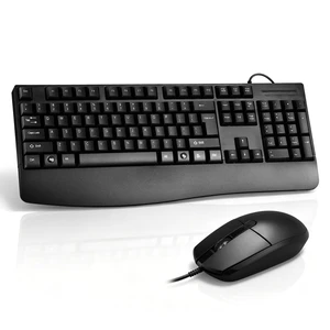 Wired Keyboard and Mouse Combo with Palm Rest,Full-Sized Ergonomic Computer Keyboard and Optical Wired Mouse for Windows, Mac OS Desktop/Laptop/PC-Black Wired Keyboard and Mouse Combo with Palm Rest,Full-Sized Ergonomic Computer Keyboard and Optical Wired Mouse for Windows, Mac OS Desktop/Laptop/PC-Black