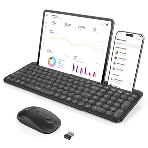 CTU-301 Bluetooth Keyboard and Mouse Combo for iPad,Black | Bluetooth+2.4G combo with tablet holder, full-size keys and quiet clicks for iPad, iPhone, Mac, Windows and Android. CTU-301 Bluetooth Keyboard and Mouse Combo for iPad,Black | Bluetooth+2.4G combo with tablet holder, full-size keys and quiet clicks for iPad, iPhone, Mac, Windows and Android.