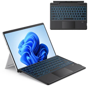 Bluetooth Keyboard for Microsoft Surface Pro 11/10/9/8/X 13 inch | Magnetic Wireless Bluetooth Keyboard, 7-Color Backlit, Ultra-Slim, Rechargeable Battery, Pen Holder, Multi-Touch, Black Bluetooth Keyboard for Microsoft Surface Pro 11/10/9/8/X 13 inch | Magnetic Wireless Bluetooth Keyboard, 7-Color Backlit, Ultra-Slim, Rechargeable Battery, Pen Holder, Multi-Touch, Black