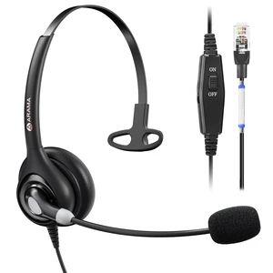 Telephone Headsets for Yealink Phones, RJ9 Office Wired Headset | Mic Noise Cancelling, Compatible with Yealink VoIP Phone T54W T46U T33G, Poly Snom Grandstream Phones Desk Phones Telephone Headsets for Yealink Phones, RJ9 Office Wired Headset | Mic Noise Cancelling, Compatible with Yealink VoIP Phone T54W T46U T33G, Poly Snom Grandstream Phones Desk Phones