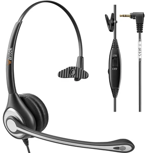 2.5mm Telephone Headset with Mic Noise Cancelling, Office Phone Headset Compatible with AT&T ML17929 Panasonic Vtech RCA Uniden Cisco SPA Grandstream Polycom Cordless Dect Phones(A600F) 2.5mm Telephone Headset with Mic Noise Cancelling, Office Phone Headset Compatible with AT&T ML17929 Panasonic Vtech RCA Uniden Cisco SPA Grandstream Polycom Cordless Dect Phones(A600F)