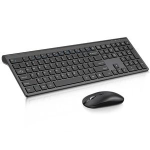 Full Size Wireless Keyboard and Mouse Combo - Grey | Full size quiet scissor-switch keyboard with number pad, right handed mouse, connect via single included USB-A Nano Receiver Full Size Wireless Keyboard and Mouse Combo - Grey | Full size quiet scissor-switch keyboard with number pad, right handed mouse, connect via single included USB-A Nano Receiver