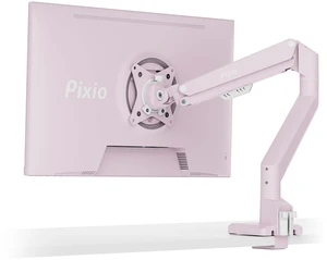 PS1S Wave Pink Single Monitor Arm Stand Desk Mount - Fits up to 32 inches Monitors and up to 19.8lbs. VESA Compatibility and Integrated Cable Management PS1S Wave Pink Single Monitor Arm Stand Desk Mount - Fits up to 32 inches Monitors and up to 19.8lbs. VESA Compatibility and Integrated Cable Management