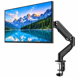 Single Monitor Arm Table Mount, Gas Spring Monitor Stand for 1735" Monitors, 24.25 lbs Heavy Duty Monitor Mount, Full Motion ±80° Tilt & 360° Rotation, VESA 75x75 & 100x100, Clamp & Grommet Single Monitor Arm Table Mount, Gas Spring Monitor Stand for 1735" Monitors, 24.25 lbs Heavy Duty Monitor Mount, Full Motion ±80° Tilt & 360° Rotation, VESA 75x75 & 100x100, Clamp & Grommet