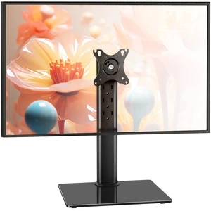 Monitor Stand for 13"32" Screens Swivel Computer Monitor Holder Freestanding 5 Height Adjustable TV Stand VESA 80x80mm/95x95mm Holds up to 77lbs Monitor Stand for 13"32" Screens Swivel Computer Monitor Holder Freestanding 5 Height Adjustable TV Stand VESA 80x80mm/95x95mm Holds up to 77lbs