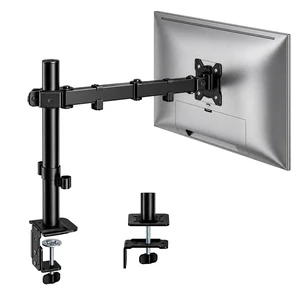 Extra-Long Monitor Arm for 17-32" Screens, 22 lbs | Articulating desk mount, extended reach, height adjustment, tilt, swivel, clamp/grommet bases and VESA 75/100 Extra-Long Monitor Arm for 17-32" Screens, 22 lbs | Articulating desk mount, extended reach, height adjustment, tilt, swivel, clamp/grommet bases and VESA 75/100