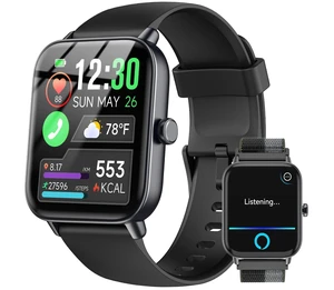 Smart Watch for Women/Men, Bluetooth Calling, Alexa built-in, iOS Android | Fitness Tracker, Smartwatch with Heart Rate/Sleep Monitor, Waterproof, 1.85" HD Screen, Perfect Smart Gift Smart Watch for Women/Men, Bluetooth Calling, Alexa built-in, iOS Android | Fitness Tracker, Smartwatch with Heart Rate/Sleep Monitor, Waterproof, 1.85" HD Screen, Perfect Smart Gift
