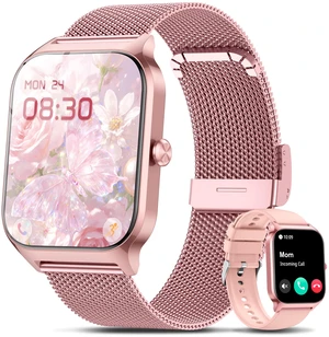 Smart Watch Women Men, 1.85" Reloj Inteligente para mujer hombre, Make/ Answer Call, Health Monitor/Blood Pressure, 110+ Sports Modes, Voice Control, IP68 Waterproof Compatible with Android & iPhone Smart Watch Women Men, 1.85" Reloj Inteligente para mujer hombre, Make/ Answer Call, Health Monitor/Blood Pressure, 110+ Sports Modes, Voice Control, IP68 Waterproof Compatible with Android & iPhone