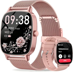 Smart Watch for Women, Answer/Make Call,1.85'' Ultra-Clear Screen Fitness Tracker with Heart Rate/Sleep/SpO2 Monitor,Smartwatch for iPhone/Samsung/Android,120+ Sport Modes,IP68 Waterproof with 2 Bands Smart Watch for Women, Answer/Make Call,1.85'' Ultra-Clear Screen Fitness Tracker with Heart Rate/Sleep/SpO2 Monitor,Smartwatch for iPhone/Samsung/Android,120+ Sport Modes,IP68 Waterproof with 2 Bands