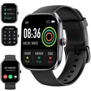 Smart Watch for Men, New 1.91" TFT-LCD Fitness Watch with IP68 Waterproof | Answer/Make Calls, 120+ Sports Modes, Heart Rate/Sleep Monitor/Pedometer, 30-Day Standby, 100+ Watch Faces, for iOS Android Smart Watch for Men, New 1.91" TFT-LCD Fitness Watch with IP68 Waterproof | Answer/Make Calls, 120+ Sports Modes, Heart Rate/Sleep Monitor/Pedometer, 30-Day Standby, 100+ Watch Faces, for iOS Android