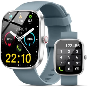 Smart Watch for Men Women, 1.91" Smartwatch (Answer/Make Call) Gray | Fitness Tracker with 100+ Sport Modes, IP68 Waterproof, Heart Rate/Sleep Monitor/Pedometer, Activity Tracker for Android iOS Smart Watch for Men Women, 1.91" Smartwatch (Answer/Make Call) Gray | Fitness Tracker with 100+ Sport Modes, IP68 Waterproof, Heart Rate/Sleep Monitor/Pedometer, Activity Tracker for Android iOS