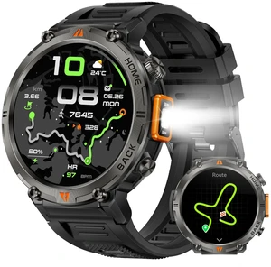Military Smart Watches for Men Built-in GPS 3ATM Waterproof LED Flashlight 1.45" Rugged Tactical Smartwatch with Compass110+ Sports Modes Fitness Tracker with HR/SPO2/Sleep Monitor for iPhone Android Military Smart Watches for Men Built-in GPS 3ATM Waterproof LED Flashlight 1.45" Rugged Tactical Smartwatch with Compass110+ Sports Modes Fitness Tracker with HR/SPO2/Sleep Monitor for iPhone Android