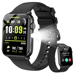 Smart Watch for Men Women with Flashlight/2 Straps/Heart Rate/Sleep Monitor | 120 Sports Modes Smartwatch with 1.91" HD Display,IP68 Waterproof ,Bluetooth Call & Music Control for iPhone/Android Smart Watch for Men Women with Flashlight/2 Straps/Heart Rate/Sleep Monitor | 120 Sports Modes Smartwatch with 1.91" HD Display,IP68 Waterproof ,Bluetooth Call & Music Control for iPhone/Android