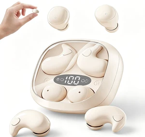 Sleep Earbuds for Side Sleepers, 2 in 1 Mini Earbuds Wireless Bluetooth for Sleeping, Discreet in-Ear Earphones for Small Ear Canals, Noise Cancelling, Small Ear Buds for Travel, Relax(Beige) Sleep Earbuds for Side Sleepers, 2 in 1 Mini Earbuds Wireless Bluetooth for Sleeping, Discreet in-Ear Earphones for Small Ear Canals, Noise Cancelling, Small Ear Buds for Travel, Relax(Beige)