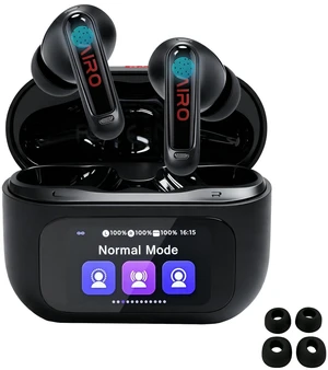 Duo Touch Screen Wireless Earbuds, Bluetooth 5.4 ANC in-Ear Headphones | 5 EQ Modes, ANC Noise Cancelling/Transparency/ Normal Mode, IPX4 Bluetooth Earbuds, Seven-language support Duo Touch Screen Wireless Earbuds, Bluetooth 5.4 ANC in-Ear Headphones | 5 EQ Modes, ANC Noise Cancelling/Transparency/ Normal Mode, IPX4 Bluetooth Earbuds, Seven-language support