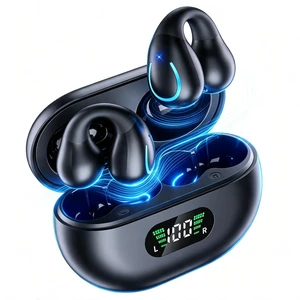 Open Ear Earbuds Bluetooth 5.3 Wireless Earbuds Clip On Earbuds Charging Case 42 Hours Playtime Sport Earphones IPX7 Waterproof for Running Fitness Exercise,Black Open Ear Earbuds Bluetooth 5.3 Wireless Earbuds Clip On Earbuds Charging Case 42 Hours Playtime Sport Earphones IPX7 Waterproof for Running Fitness Exercise,Black