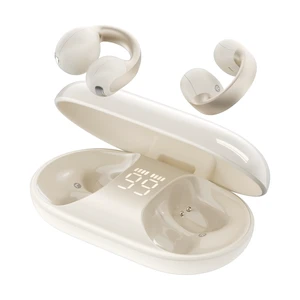 Open Ear Earbuds, Clip-On Design, Wireless Bluetooth 6.0 X7, White | Ultra-Light 4.8g, Smart Digital Display, Clear Sound, Secure Fit for Travel/Yoga/Sports, IPX4 Water Resistant, Touch Control Open Ear Earbuds, Clip-On Design, Wireless Bluetooth 6.0 X7, White | Ultra-Light 4.8g, Smart Digital Display, Clear Sound, Secure Fit for Travel/Yoga/Sports, IPX4 Water Resistant, Touch Control