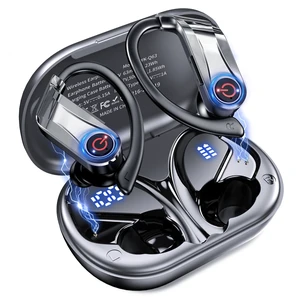 Bluetooth 6.1 Headphones True Wireless Earbuds 120hrs Playtime Wireless Charging Case, Digital Display Sports Ear Buds with Earhook Hi-Res Audio Clear Calls Earphones IPX7 Waterproof for Running Gym Bluetooth 6.1 Headphones True Wireless Earbuds 120hrs Playtime Wireless Charging Case, Digital Display Sports Ear Buds with Earhook Hi-Res Audio Clear Calls Earphones IPX7 Waterproof for Running Gym