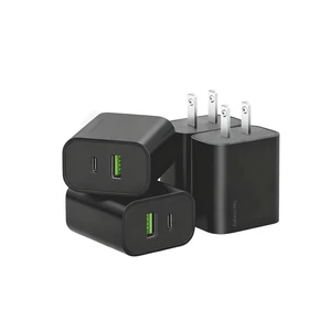 4 Pack USB C Charger Block,20W USB-C & USB-A Port Chargerfor i Phone 17/16/15/14/13/12/11/X/8, i Pad and More 4 Pack USB C Charger Block,20W USB-C & USB-A Port Chargerfor i Phone 17/16/15/14/13/12/11/X/8, i Pad and More