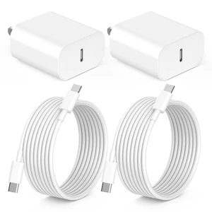 iPhone Duo 18 17 Long Charger Fast Charging 2Pack USB C Wall Charger Bloc| 20W iPad Charger with 6FT USB C to C Cable Cord for iPhone 18/17/Pro/Pro Max/17 Air/ 16/16 Pro/16Pro Max/15/Plus/Pro/Pro Max iPhone Duo 18 17 Long Charger Fast Charging 2Pack USB C Wall Charger Bloc| 20W iPad Charger with 6FT USB C to C Cable Cord for iPhone 18/17/Pro/Pro Max/17 Air/ 16/16 Pro/16Pro Max/15/Plus/Pro/Pro Max