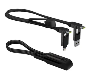 inCharge XL 6-in-1 Multi Charging Cable, Portable USB and USB-C Cable with 100W Ultra-Fast Charging Power, 1 Ft/0.3m, Urban Black inCharge XL 6-in-1 Multi Charging Cable, Portable USB and USB-C Cable with 100W Ultra-Fast Charging Power, 1 Ft/0.3m, Urban Black