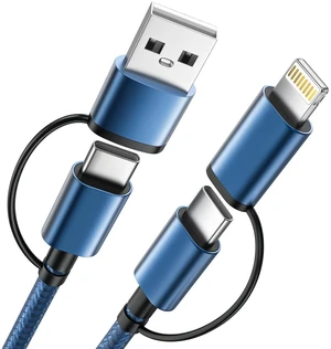 60W 4 in 1 Multi Charging Cable 2 Pack 5FT, USB C to USB C Cord | Dual Input USB A and USB C with Dual Output USB C 60W and IP 27W, Fast Charging Phone Charger Cable for Travel and Car 60W 4 in 1 Multi Charging Cable 2 Pack 5FT, USB C to USB C Cord | Dual Input USB A and USB C with Dual Output USB C 60W and IP 27W, Fast Charging Phone Charger Cable for Travel and Car