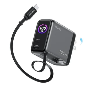 100W GaN USB C Retractable Charger with Smart Display&Touch Control | PD PPS Fast Charging Wall Adapter,Compact 3-Port Foldable,for MacBook Pro/Air, iPhone 18/17, Galaxy S26, Pixel, iPad 100W GaN USB C Retractable Charger with Smart Display&Touch Control | PD PPS Fast Charging Wall Adapter,Compact 3-Port Foldable,for MacBook Pro/Air, iPhone 18/17, Galaxy S26, Pixel, iPad