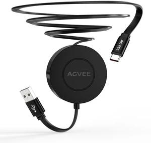 1.6ft Fixed / 2.3ft Extend Single-End Retractable USB C Cable | Desk-Mounted, Pocket Size, 3A Fast Type C Phone Charger for iPhone 17 16 15, Samsung S20 S10, Android, Cord Organizer 1.6ft Fixed / 2.3ft Extend Single-End Retractable USB C Cable | Desk-Mounted, Pocket Size, 3A Fast Type C Phone Charger for iPhone 17 16 15, Samsung S20 S10, Android, Cord Organizer