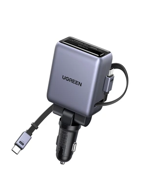 150W 4-Port Retractable Car Charger with 100W Retractable Cable | 3 USB-C 1 USB-A, For iPhone 18 Pro Max 18 Duo 17 16 15 14 13 12 series, Galaxy S26 S25 S24 Ultra, iPad, MacBook, and more 150W 4-Port Retractable Car Charger with 100W Retractable Cable | 3 USB-C 1 USB-A, For iPhone 18 Pro Max 18 Duo 17 16 15 14 13 12 series, Galaxy S26 S25 S24 Ultra, iPad, MacBook, and more