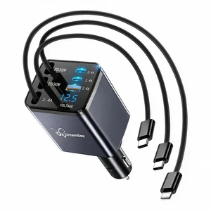 Retractable Car Charger,108W 6 in 1 USB C Car Charger Adapter with 3 Cables 31.5INCH, Super Fast Car Phone Charger for iPhone 18/17/16/15/14/13 Pro Max XR,iPad,Samsung Retractable Car Charger,108W 6 in 1 USB C Car Charger Adapter with 3 Cables 31.5INCH, Super Fast Car Phone Charger for iPhone 18/17/16/15/14/13 Pro Max XR,iPad,Samsung