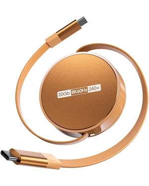 Retractable USB C to USB C Cable, USB 4 Cable with PD 240W, 20Gbps, 8K60Hz | PULWTOP Full-Featured USB-C Cord for iPhone16/17, MacBook, Laptop, iPad, Monitor and More, 3.3FT, Orange Retractable USB C to USB C Cable, USB 4 Cable with PD 240W, 20Gbps, 8K60Hz | PULWTOP Full-Featured USB-C Cord for iPhone16/17, MacBook, Laptop, iPad, Monitor and More, 3.3FT, Orange