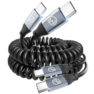 Coiled USB C to USB C Cable 3.3ft 2Pack, USB C 3.2 Gen2 20Gbps Cable | 100W 4K Video Retractable Type C Charger Cord Fast Charging for iPhone 17 Pro Max, MacBook Pro/Air, iPad, Galaxy S26 Ultra Coiled USB C to USB C Cable 3.3ft 2Pack, USB C 3.2 Gen2 20Gbps Cable | 100W 4K Video Retractable Type C Charger Cord Fast Charging for iPhone 17 Pro Max, MacBook Pro/Air, iPad, Galaxy S26 Ultra