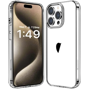 Compatiable with iPhone 15 Pro Max Case Clear, Transparent Shockproof Phone Case, Slim Anti-Scratch Hard PC Back Protective Cover Bumper, Clear Compatiable with iPhone 15 Pro Max Case Clear, Transparent Shockproof Phone Case, Slim Anti-Scratch Hard PC Back Protective Cover Bumper, Clear