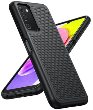 for Galaxy A03S Phone Case: Dual Layer Non Slip Samsung Cover | 14FT Military Grade Shockproof Protective Drop Protection, Matte Textured Cell Phone Cases, for Daily Use, Black for Galaxy A03S Phone Case: Dual Layer Non Slip Samsung Cover | 14FT Military Grade Shockproof Protective Drop Protection, Matte Textured Cell Phone Cases, for Daily Use, Black